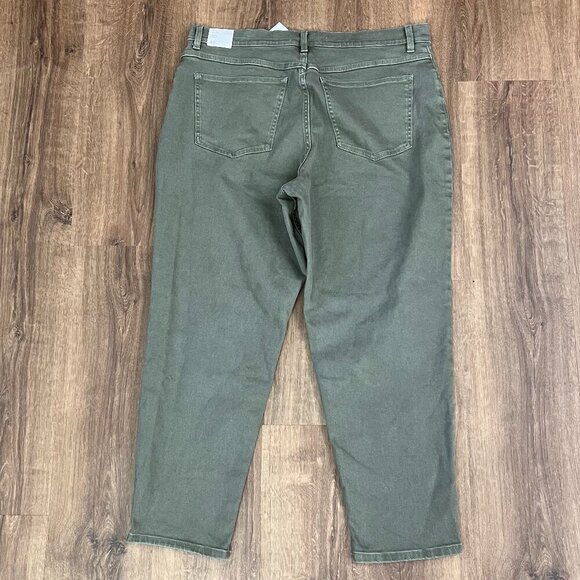 NEW Mango Olive Mom High Waist Ankle Jeans Sz 16 - Picture 10 of 10